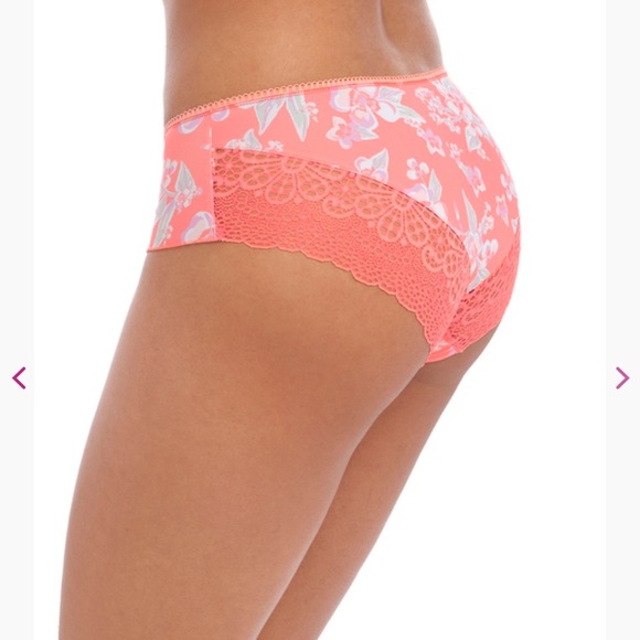 ++2 for $20++ Freya Lingerie Erin Short (Hipster) Hot Coral - Picture 6 of 7